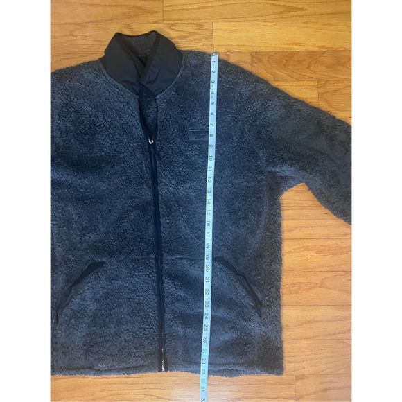 Reebok Zipper Sherpa Jacker -Black Men’s Size Large - Picture 11 of 11